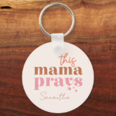 Deze mama Prays Sleutelhanger (Voorkant)