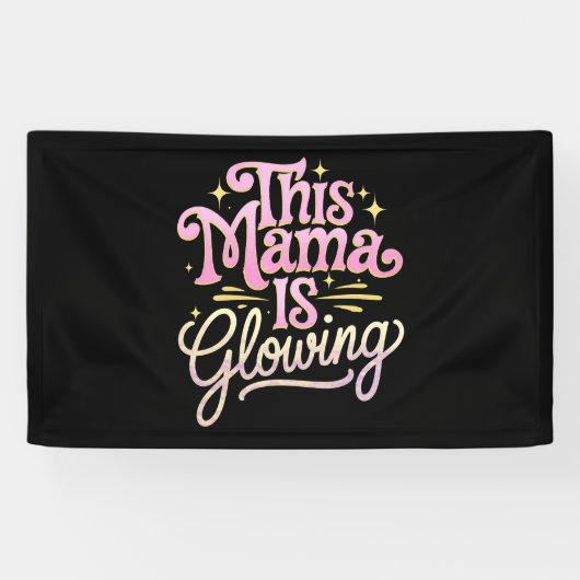 Deze Mama Straalt Moeder Moederdag Spandoek (Horizontaal)