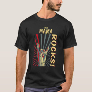 Deze mamma Rocks Retro Concert 70S 80S Funn T-shirt