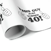 Deze man draaide net 40. cadeaupapier (Rol Hoek)