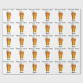 Deze man heeft bier nodig cadeaupapier (Vlak)