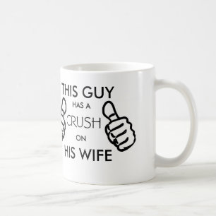 Deze man heeft een druppel op zijn vrouw mok