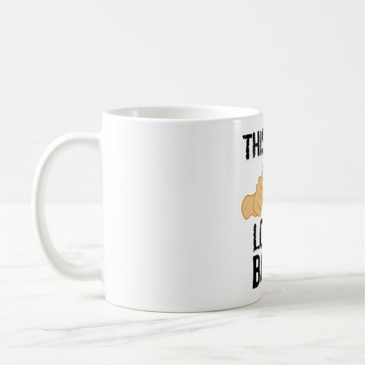 Deze man houdt van bacon koffiemok (Links)