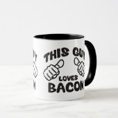 Deze man houdt van Bacon Mok (Voorkant rechts)