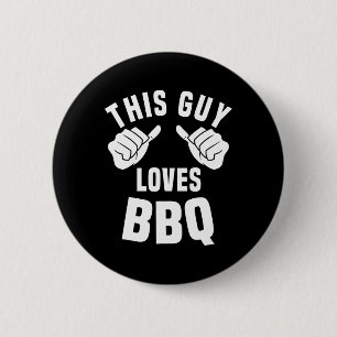 Deze Man Houdt Van Bbq Kostuum Grappige Rbecue Rok Ronde Button 5,7 Cm