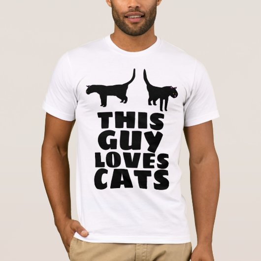 DEZE MAN HOUDT VAN CATS, Mannen T-shirts (Voorkant)