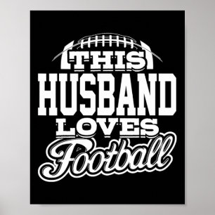 Deze man houdt van Football - Witte variant Poster