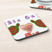 Deze man houdt van grote geschenkkunst afdrukken bier onderzetter (Linkerzijde)