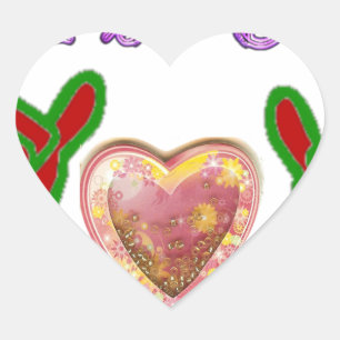 Deze man houdt van grote geschenkkunst afdrukken hart sticker