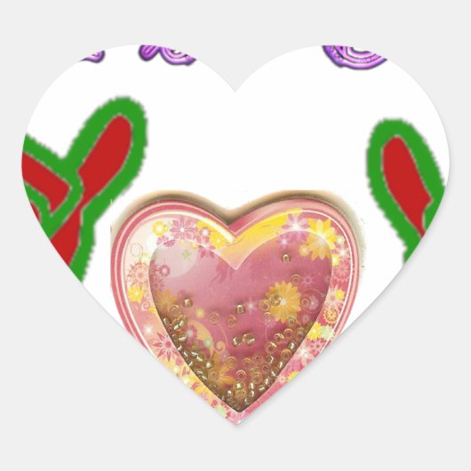 Deze man houdt van grote geschenkkunst afdrukken hart sticker (Voorkant)