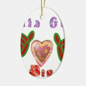 Deze man houdt van grote geschenkkunst afdrukken keramisch ornament (Links)