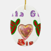 Deze man houdt van grote geschenkkunst afdrukken keramisch ornament (Voorkant)