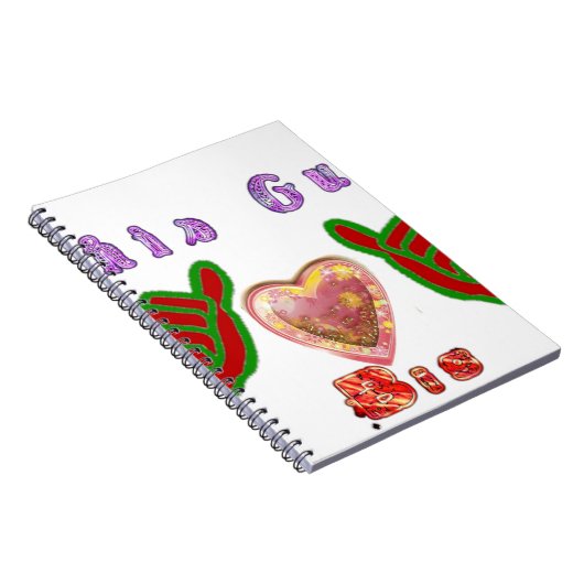 Deze man houdt van grote geschenkkunst afdrukken notitieboek (Rechterzijde)