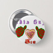 Deze man houdt van grote geschenkkunst afdrukken ronde button 5,7 cm (Voorkant /achterkant)