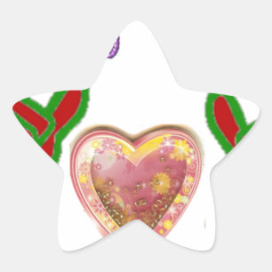 Deze man houdt van grote geschenkkunst afdrukken ster sticker