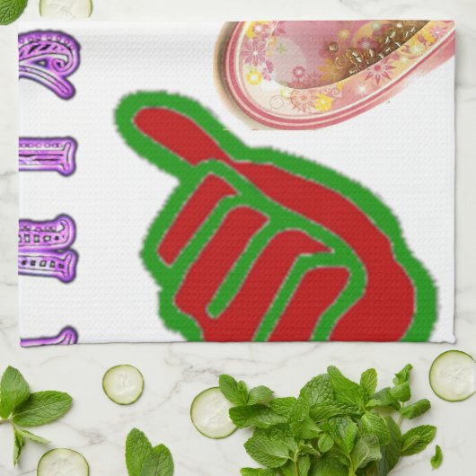 Deze man houdt van grote geschenkkunst afdrukken theedoek (Gevouwen)