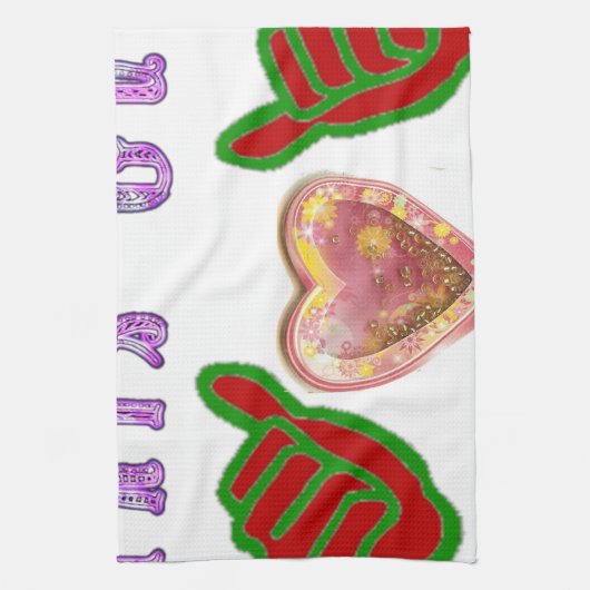 Deze man houdt van grote geschenkkunst afdrukken theedoek (Verticaal)