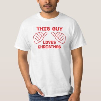 Deze man houdt van Kerstmis T-shirt