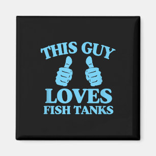 Deze Man Houdt Van Vistanks Grappig Aquariumliefhe Magneet