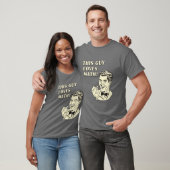 Deze man houdt van Wiskunde - Retro Funny Clip Art T-shirt (Unisex)