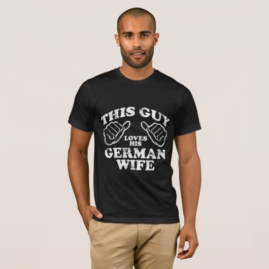 Deze man houdt van zijn Duitse vrouw T-shirt (Voorkant volledig)