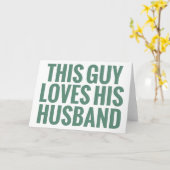 Deze man houdt van zijn man kaart (Gele Bloem)