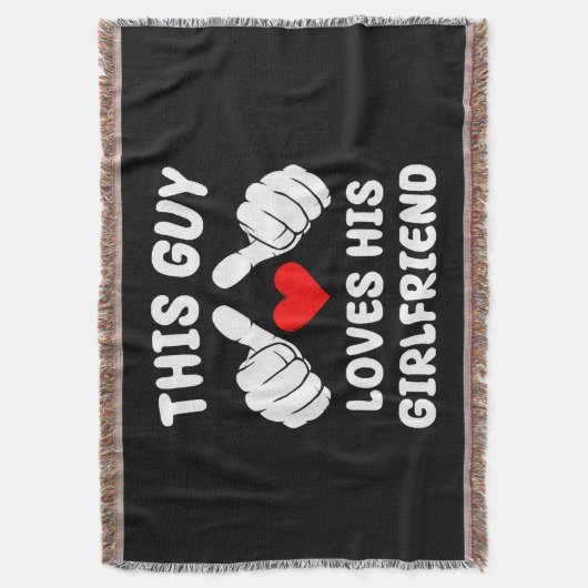 Deze man houdt van zijn Vriendin Deken (Voorkant Verticaal)