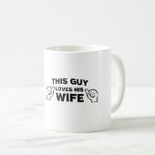 Deze man houdt van zijn vrouw koffiemok (Voorkant rechts)