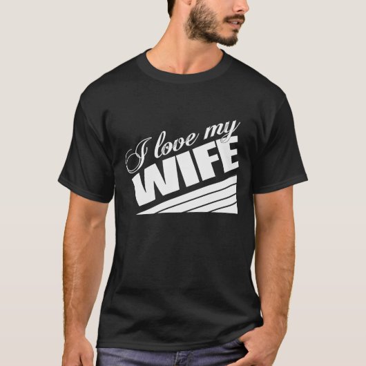 Deze man houdt van zijn vrouw t-shirt (Voorkant)