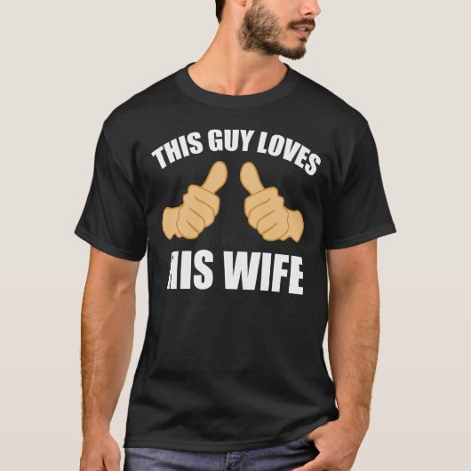 Deze man houdt van zijn vrouw t-shirt (Voorkant)