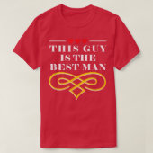 Deze man is de beste bridesman Bachelor groep T-shirt (Design voorkant)