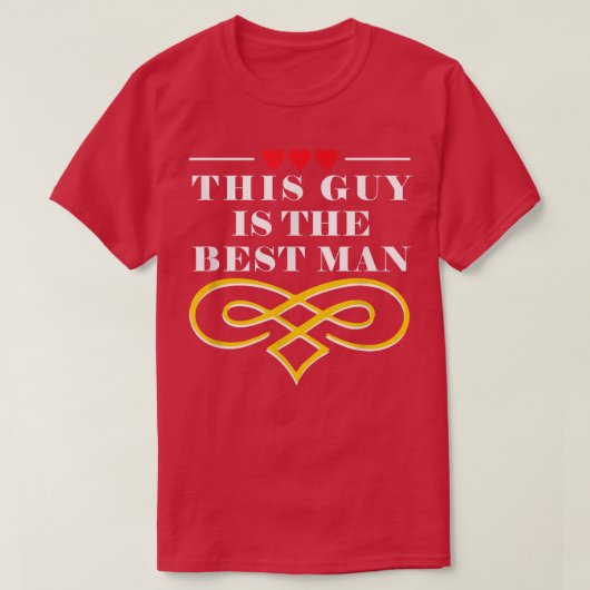 Deze man is de beste bridesman Bachelor groep T-shirt (Design voorkant)