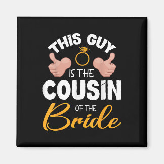 Deze man is de neef van de bruidegom bruiloft magneet