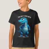 Deze man is Dino-Mite! Tekstnaam personaliseren T-shirt (Voorkant)