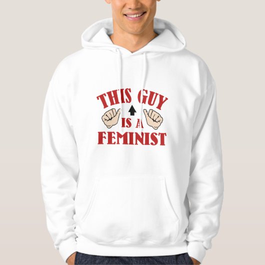 Deze man is een feministe hoodie (Voorkant)
