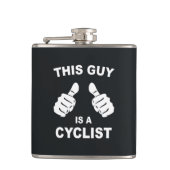 Deze man is een fietser heupfles (Voorkant)