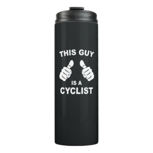 Deze man is een fietser thermosbeker