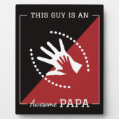 Deze man is een geweldige Papa Plaque Fotoplaat (Voorkant)