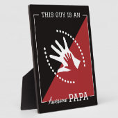 Deze man is een geweldige Papa Plaque Fotoplaat (Zijkant)