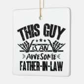 Deze man is een Geweldige schoonvader Vaderdag Keramisch Ornament (Links)
