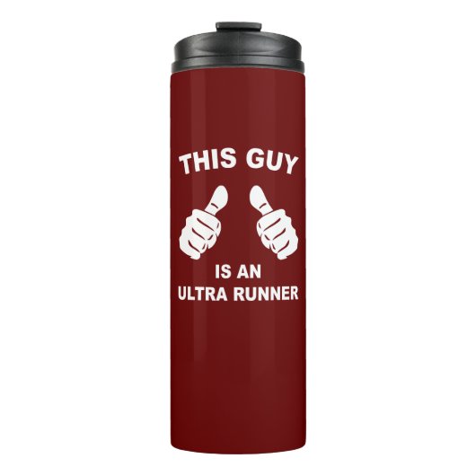 Deze man is een ultra-runner thermosbeker (Voorkant)