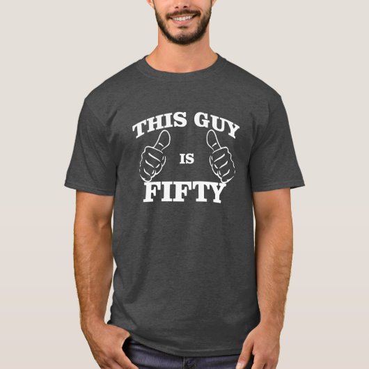 Deze MAN is FIFTY Birthday T-Shirt (Voorkant)