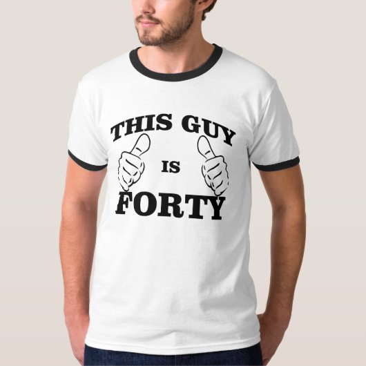 Deze MAN is FORTY Birthday T-Shirt (Voorkant)