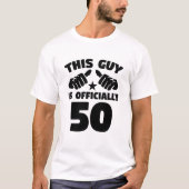 Deze man is officieel 50 jaar oud 50 jaar. t-shirt (Voorkant)