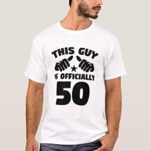 Deze man is officieel 50 jaar oud 50 jaar. t-shirt