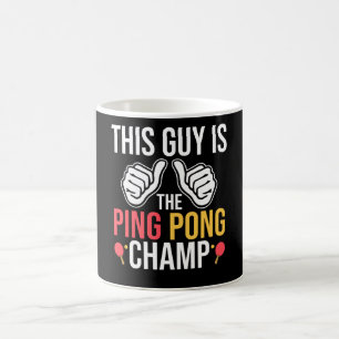 Deze man is pingpong Champ Koffiemok