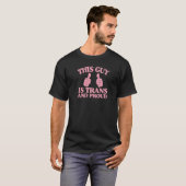 Deze man is Trans en Trots Transgender Pride Two T-shirt (Voorkant volledig)
