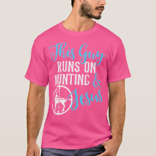 Deze man rent op jacht naar Jezus - jagen T-shirt