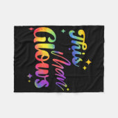 Deze Man Straalt Fijne Vaderdag Tie Dye Vader Kleu Fleece Deken (Voorkant (Horizontaal))
