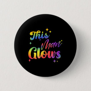 Deze Man Straalt Fijne Vaderdag Tie Dye Vader Kleu Ronde Button 5,7 Cm